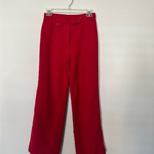 Elegant Red Women's Pants